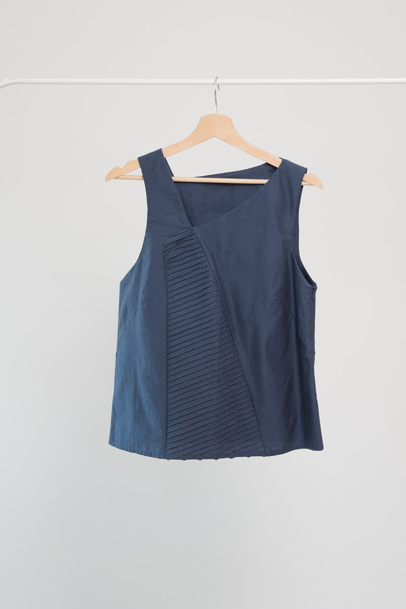 HOLDSUGÁR sleeveless, lined top blue