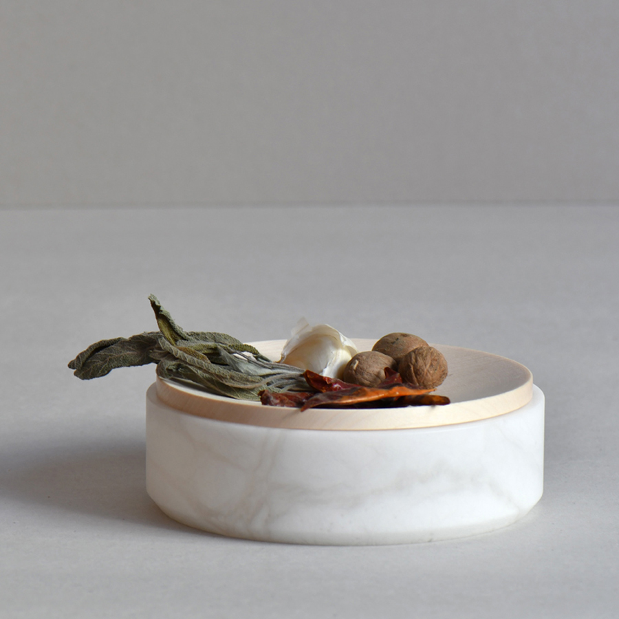 Conca Storage Jar White