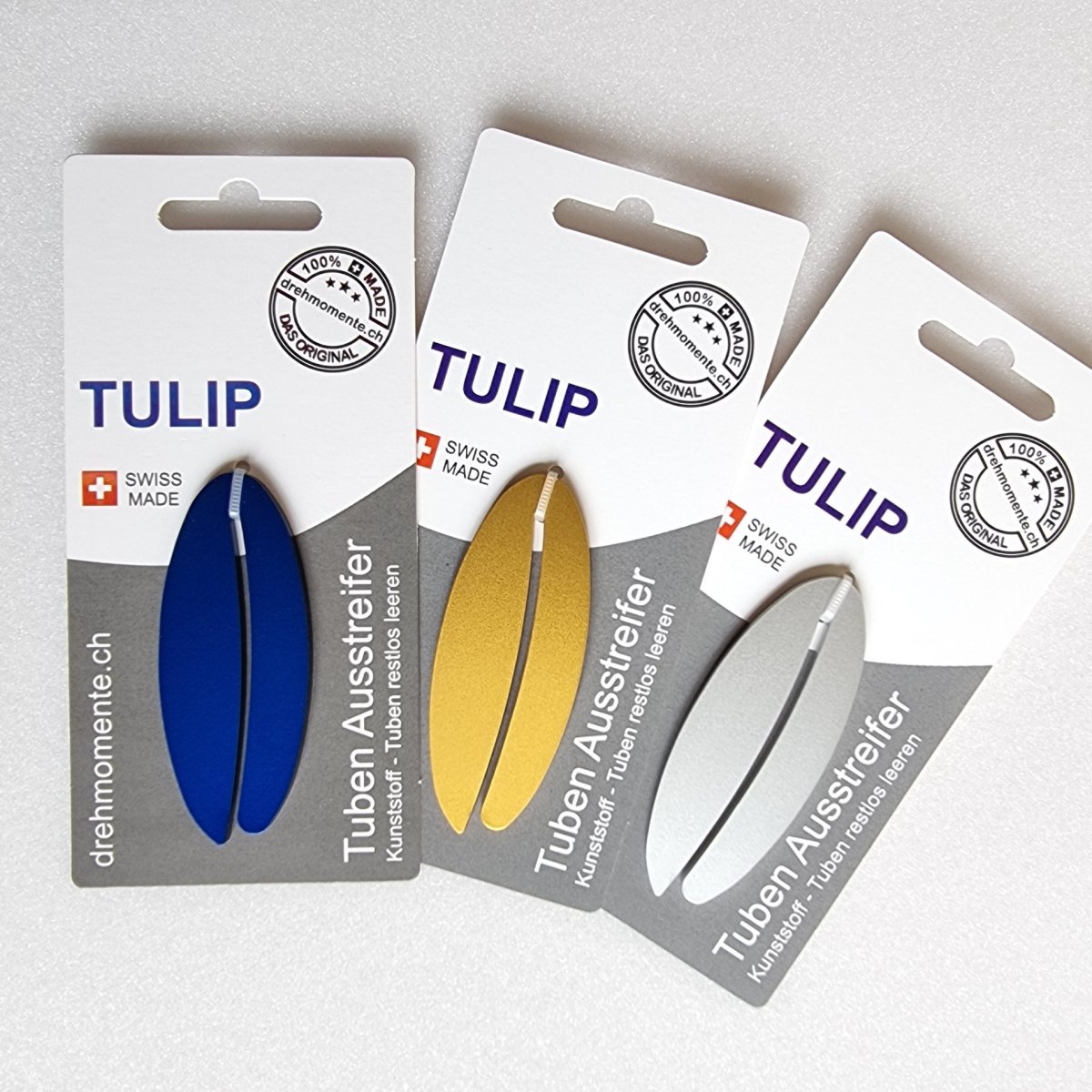 Tube Scraper "Tulip" Gold