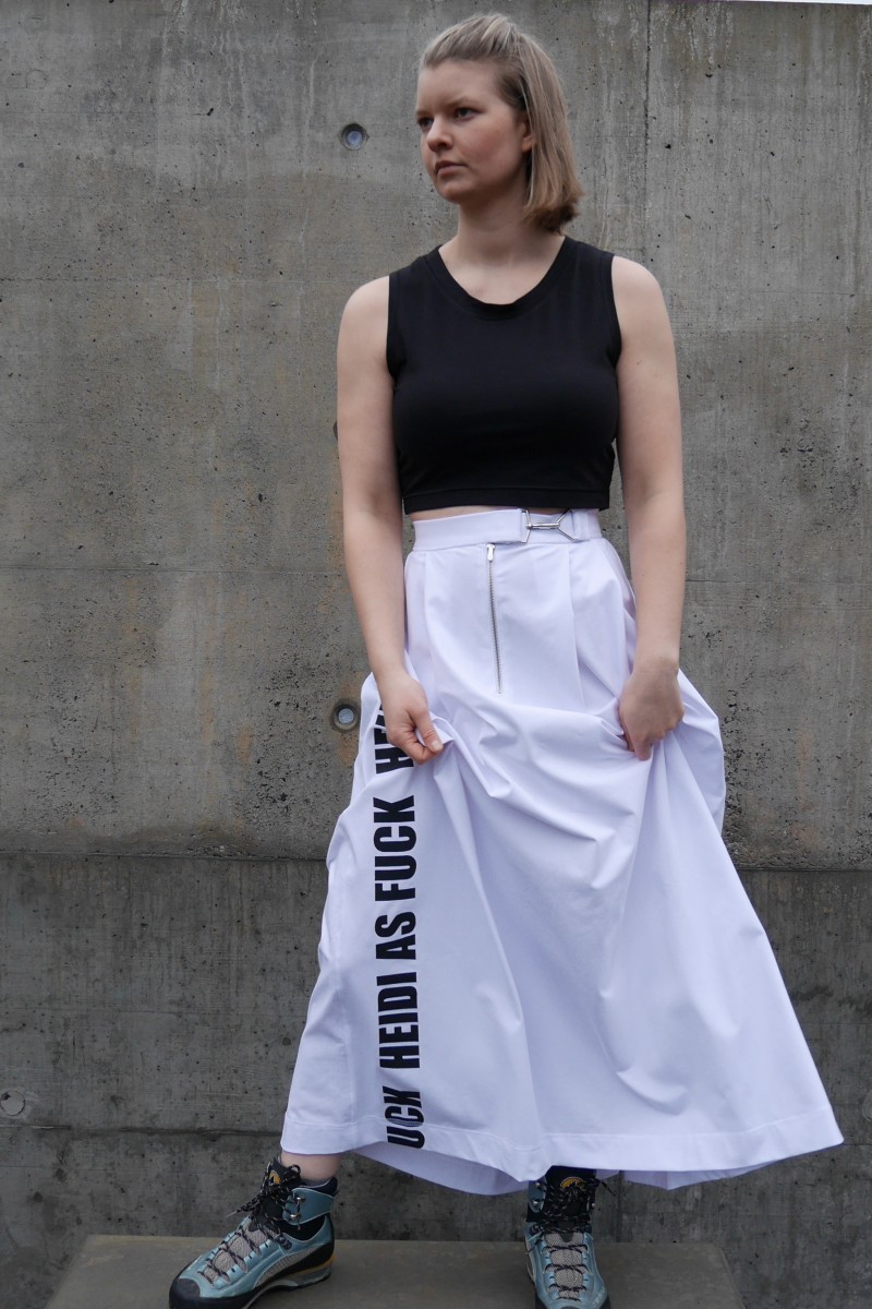 HEIDI AS FUCK Crop Top Schwarz