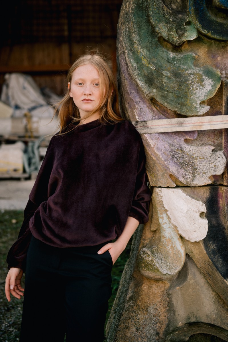 O-Pullover flausch Violett