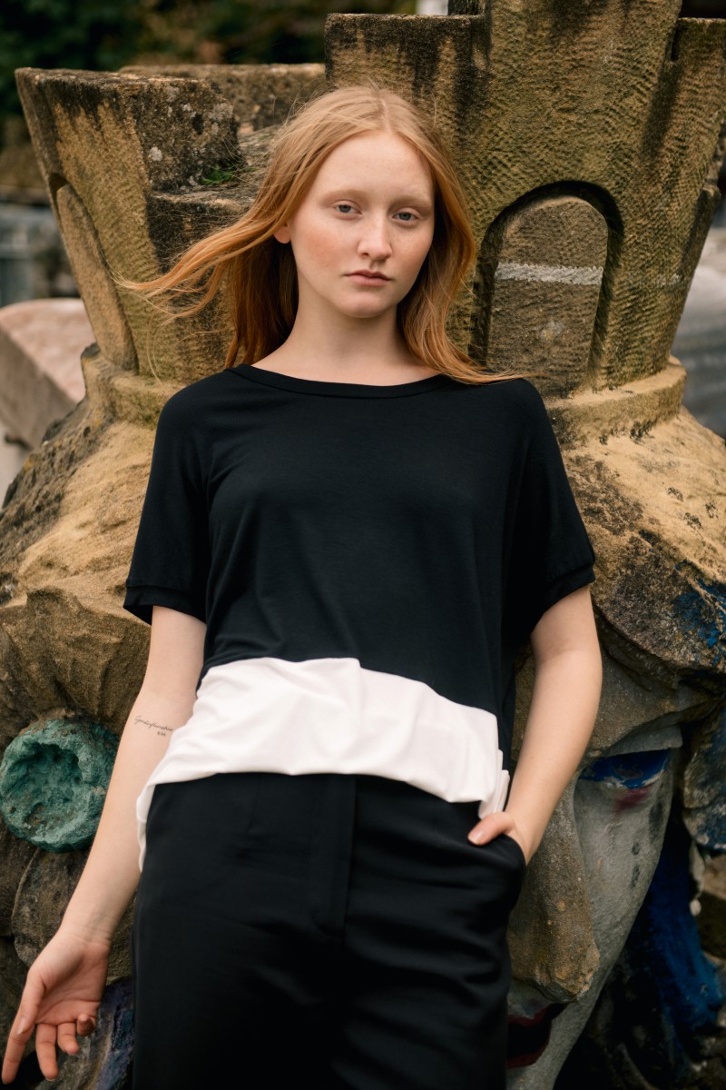 "Skua" T-Shirt black/white