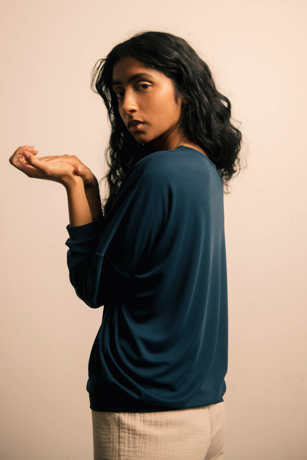 O-Pullover dunkelblau Dunkelblau