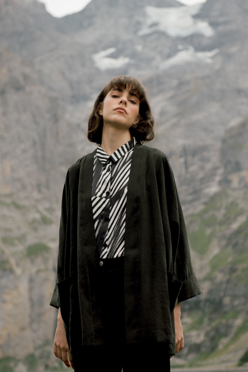 Kimono Mountain-Runner Reversible black/wine red/green/yellow