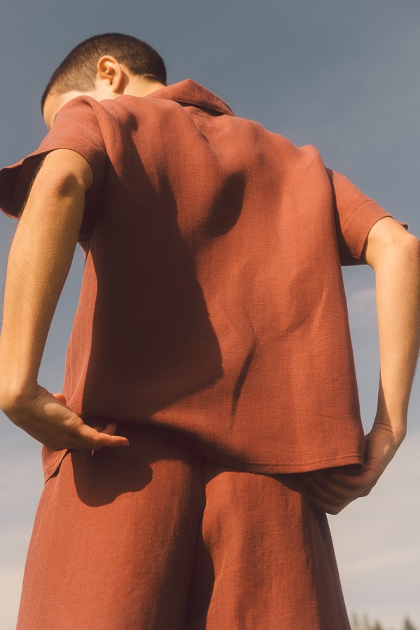 "Rust Thrush" Blouse