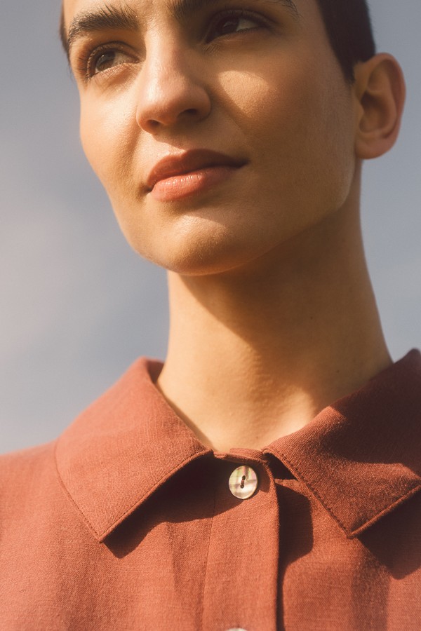 "Rust Thrush" Blouse