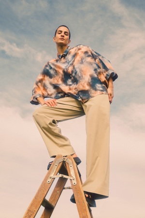 "Steppe Gull" Summer Trousers Ecru