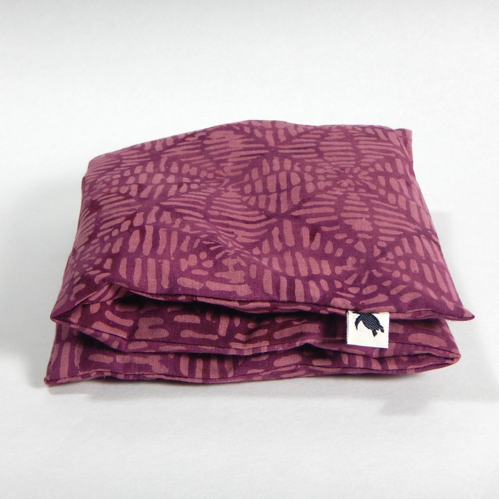 Medium Grape Seed Pillow aubergine