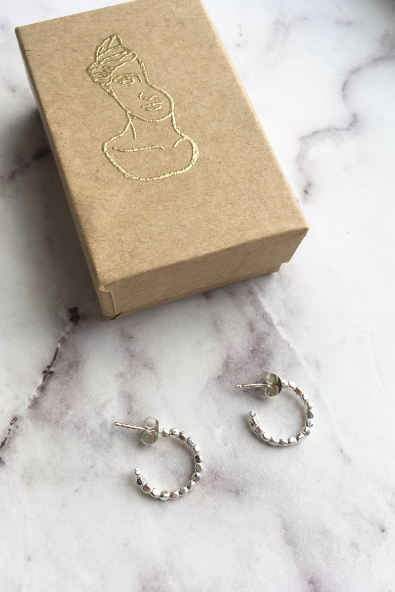 Totem Hoops Silver Totem Hoops Silver