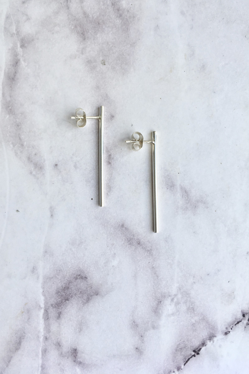 Laila Ear Studs Silver