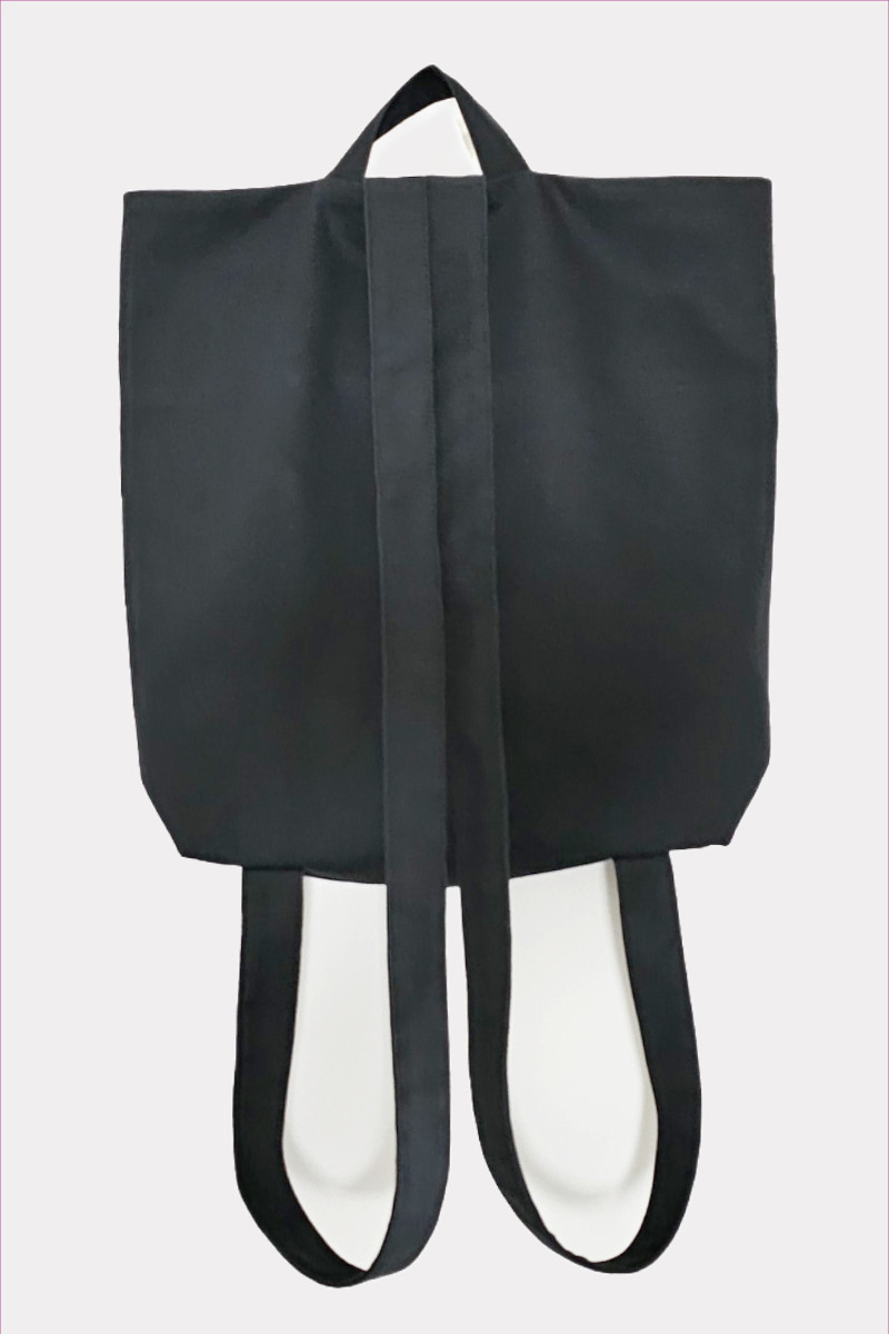 Black Denim Shopper Backpack Black Denim Shopper Backpack