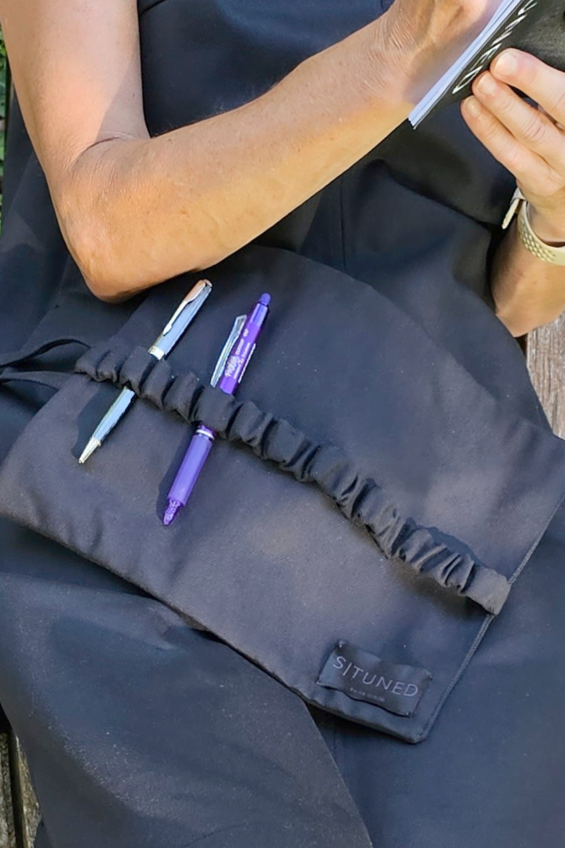 Black Denim Roll Case Black